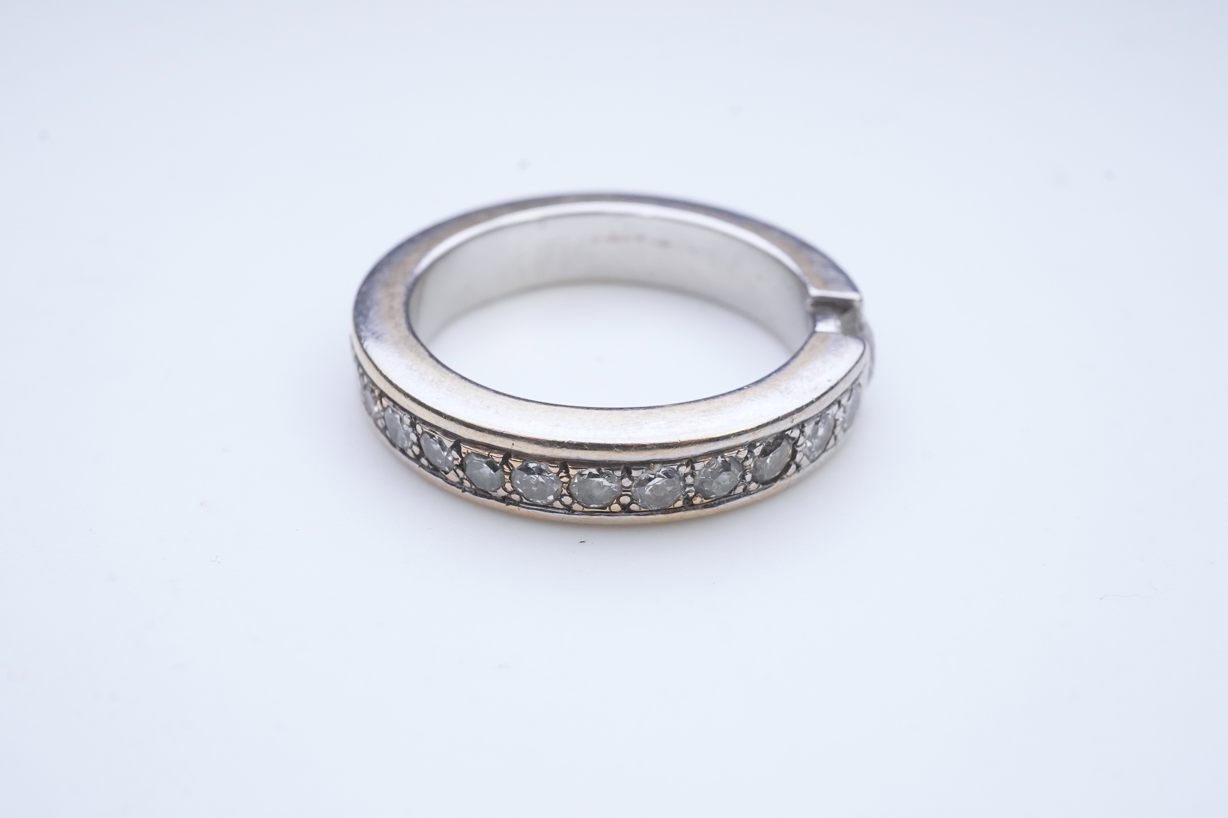 A diamond eternity ring